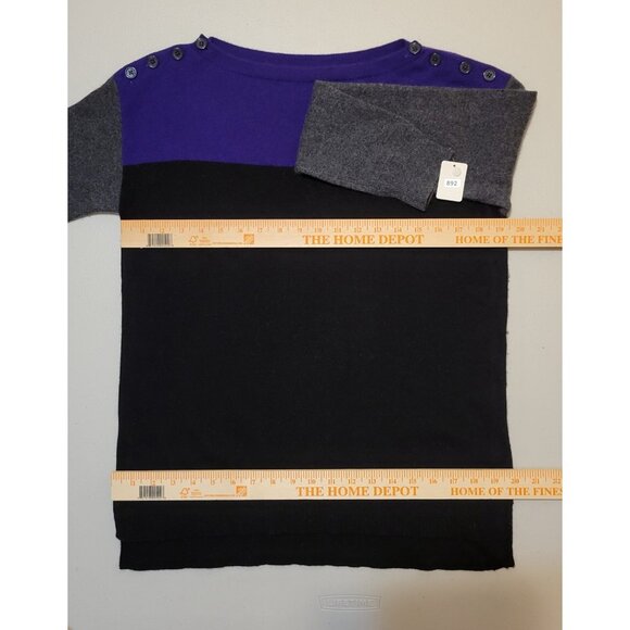 LAUREN RALPH WOMEN'S 100% CASHMERE SWEATER MULTICOLOR SIZE M #892 - Picture 6 of 11